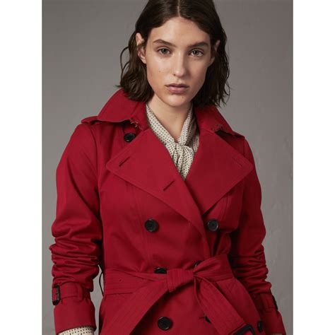 burberry sandringham red trench coat|Burberry trench with removable liner.